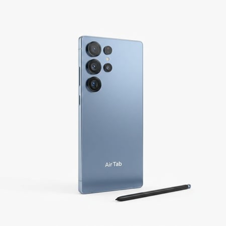 جوال إير تاب إس 25 ألترا (AirTab S25 Ultra 5G) - شاشة AMOLED 120Hz (128 جيجابايت) مع قلم ذكي