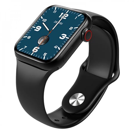 ساعة ذكية رياضية اتش دبليو 12 مقاومة للماء, وتدعم جميع التطبيقات الرياضية والصحية