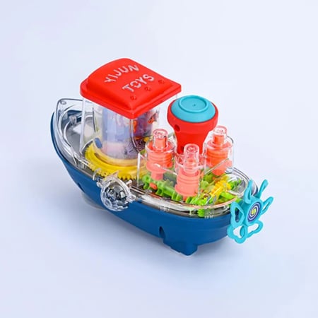 لعبة سفينة الدوارة بالتصميم الشفاف دوران 360 درجة مع موسيقا و أضواء ليد جذابة
