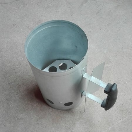 مولع فحم كبير ومتين مع مقبض بلاستيكي