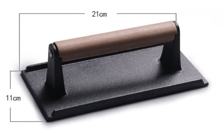 مكبس حديد الزهر للبرجر والستيك