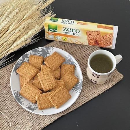 بسكويت فيبر صحي!-جولن خالي من السكر.الحجم الكبير!-Gullon Zero Sugar