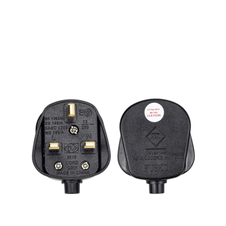 فيش كهرباء اسود قابس المملكة المتحدة 3 سنون 13 أمبير UK Power Socket 13A 220V