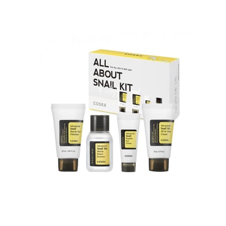 مجموعة الحلزون من كوسركس ترطيب وتجديد البشرة بـ 4 قطع