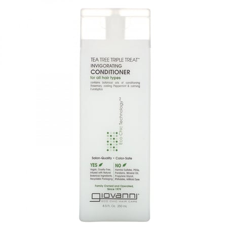 بلسم منعش بعناية ثلاثية للشعر بخلاصة شجرة الشاي من جيوفاني 250مل