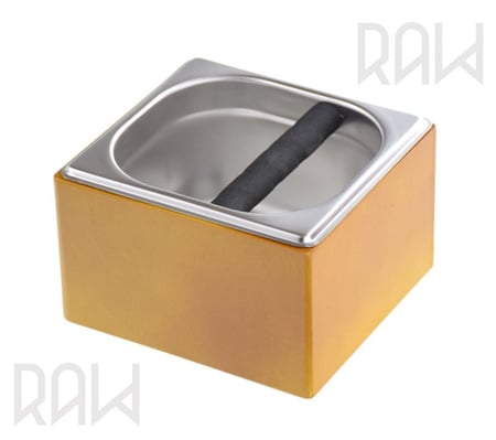 Knock Box - سلة مهملات للبن خشبية