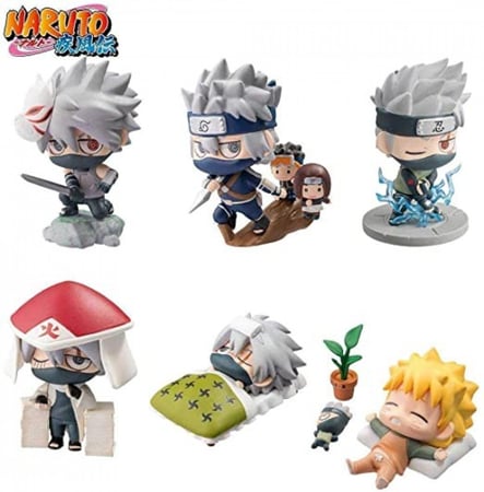 Naruto Petit Chara Land Kakashi Hatake Special! Box of 6 Figure