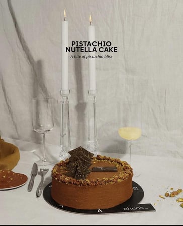 كيكة الفستق والنوتيلا من تشنك- كبير