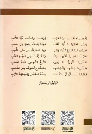 بلوغ الارب بشرح قصيدة من كلام العرب