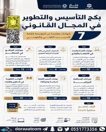 بكج التأسيس والتطوير في المجال القانوني