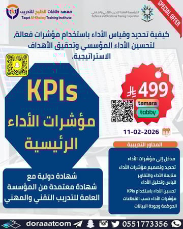 دورة مؤشرات قياس الأداء KPIs