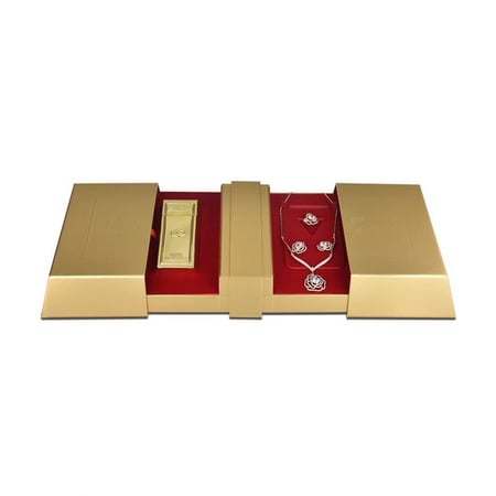طقم ليدي سويتي عطر  سلسال  حلق  خاتم