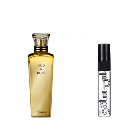 عينة عطر كارتير عود اند روز