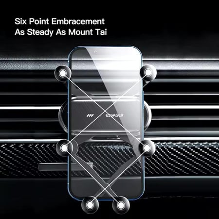 حامل الهاتف للسيارة دوران 360 درجة 6 أذرع