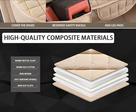 وسادة مقعد للسيارة 3 قطع تناسب معظم السيارات