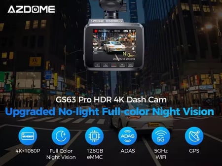 داش كام أزدوم 4K - GS63H Pro  أمامية + خلفية