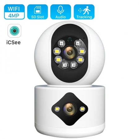 كاميرا مراقبة للأطفال بعدستين بدقة 4MP-HD