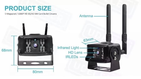 كاميرا 4G معدنية متعددة الاستخدم + بث إشارة Wi-Fi