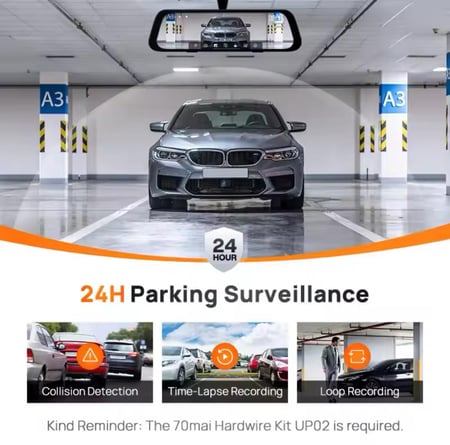 داش كام المرآة من شاومي S500 أمامية + خلفية ( بكج )
