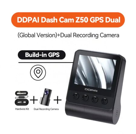 داش كام  DDPAI-Z50 4K أمامية + خلفية