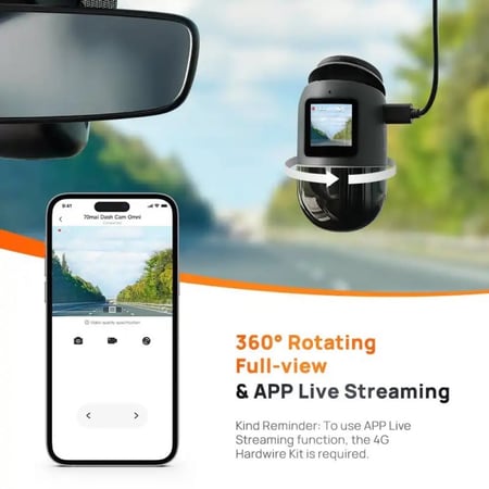 داش كام اومني X200 من شاومي عدسة التصوير  360 درجة ذاكرة مدمجة 128GB