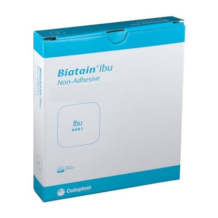 بياتين ايبيو غير لاصق مقاس 15*15 سم  Biatain Ibu Non-Adhesive15X15 cm   كتالوج : 34115