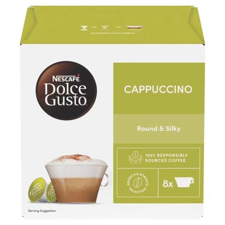 كبسولات كابتشينو cappuccino دولتشي غوستو dolce gusto