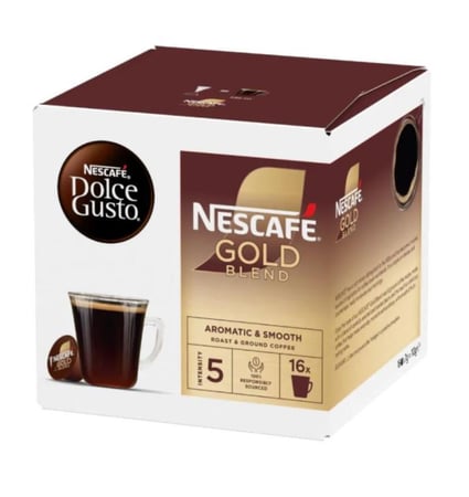 كبسولات دلوتشي نسكافيه قولد بلاند 16 كبسولة NESCAFÉ Dolce Gusto NESCAFÉ Gold Blend