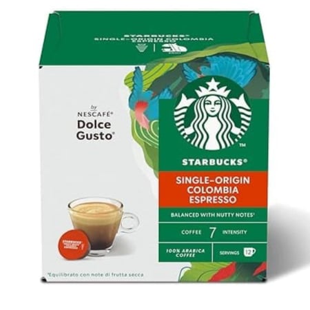 ستاربكس كبسولات دولشي غوستو اسبريسو كولومبيا STARBUCKS ESPRESSO COLOMBIA