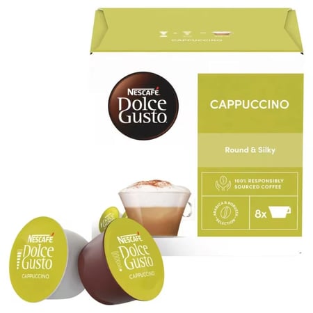 كبسولات كابتشينو cappuccino دولتشي غوستو dolce gusto