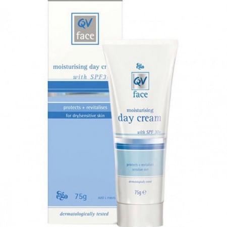 كريم كيوفي المرطب للوجه بعامل حماية من الشمس 30 - 75جم Ego QV Face Day Cream SPF 30