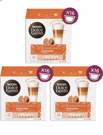 3 علب - كبسولات دولتشي قوستو لاتيه كراميل