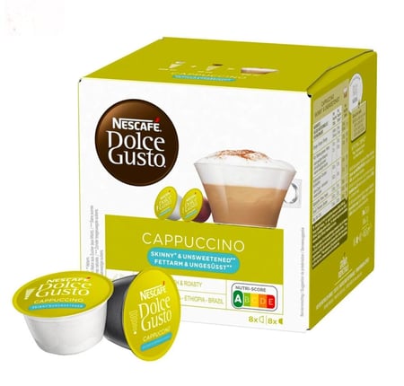 كبسولات كابتشنو سكيني قليل السكر دولتشي غوستو  CAPPUCCINO SKINNY