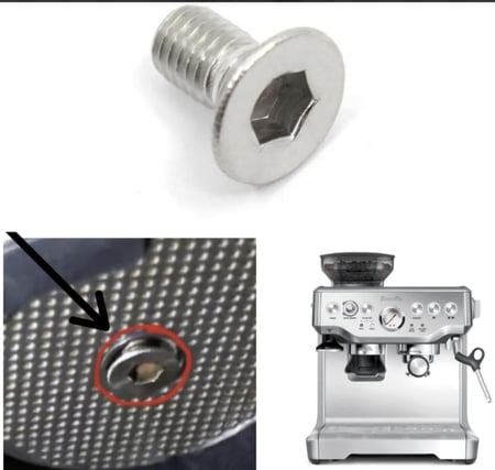 مسمار القروب هيد بريفيل/سيج باريستا اكسبرس باريستا تتش  SP0001476 Barista Express  Screw Showerhead Breville