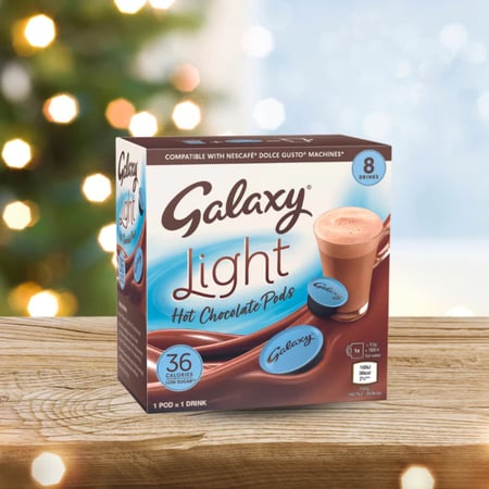 كبسولات جالكسي الشوكلاتة الساخة لايت  CABSULS Galaxy Light Hot Chocolate
