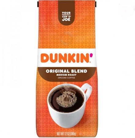 دانكن قهوة مطحونة متوسطة التحميص - الخلطة الأصلية 340 جم - مستورد Dunkin Medium Roast Ground Coffee - Original Blend
