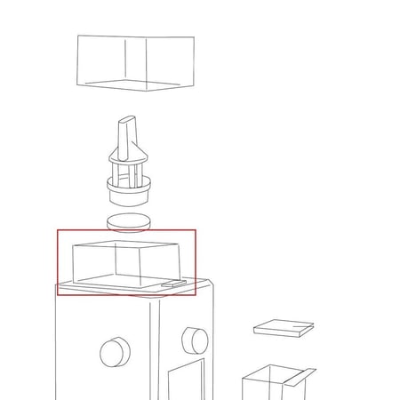 حاوية حبوب القهوة لطاحونة KG79 ديلونجي (MC1000)