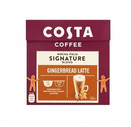 كبسولات كوستا زنجبيل لاتيه لاله دلوتشي COSTA Gingerbread Latte