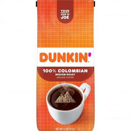 دانكن قهوة مطحونة متوسطة التحميص - كولومبيا 311 جم Dunkin Medium Roast Ground Coffee Colombian