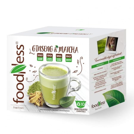 كبسولات ماتشا لاتيه 10 كبسولات  Matcha Latte Foodness دولتشي قوستو
