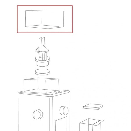 غطاء حاوية حبوب القهوة لطاحونة KG79 ديلونجي (MC1001)