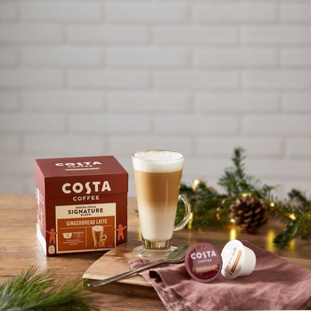 كبسولات كوستا زنجبيل لاتيه لاله دلوتشي COSTA Gingerbread Latte