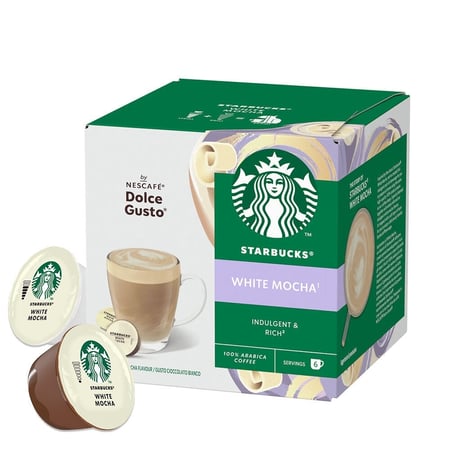 كبسولات ستاربكس وايت موكا  STARBUCKS WHITE MOCHA 12 CAPSULES