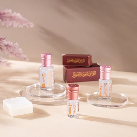 مسك العروسة من القرشي – دهن مسك أبيض فاخر برائحة نظيفة وثابتة