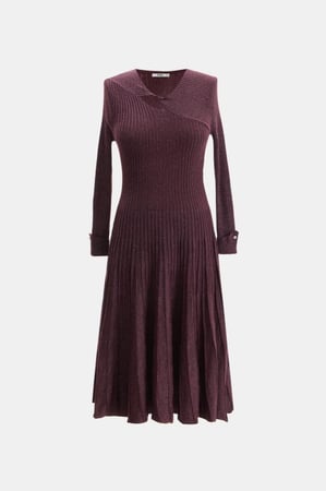 فستان لامع بكسرات