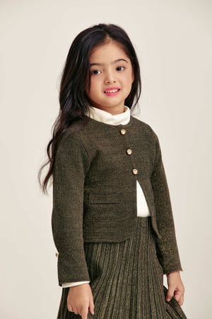 جاكيت لامع بأزرار