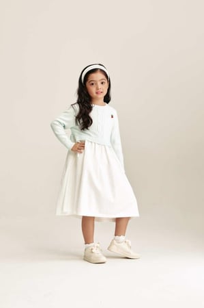 فستان بتصميم قطعتين