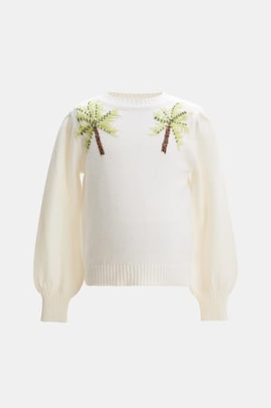 كنزة مزينة بالخرز