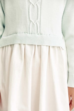 فستان بتصميم قطعتين