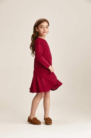 فستان شامواة بقصة كلوش